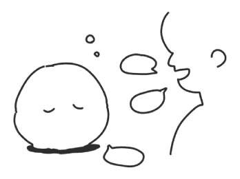 イラスト:ねぼけた挨拶